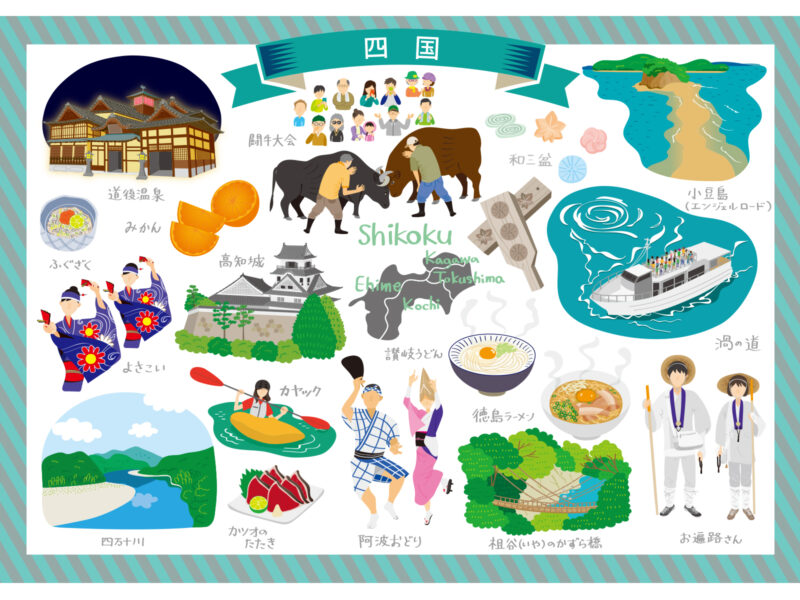 四国の名所・名産品