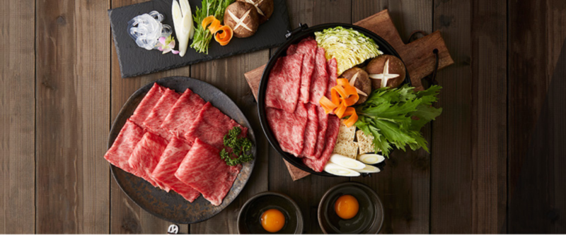 神戸牛のすき焼き肉